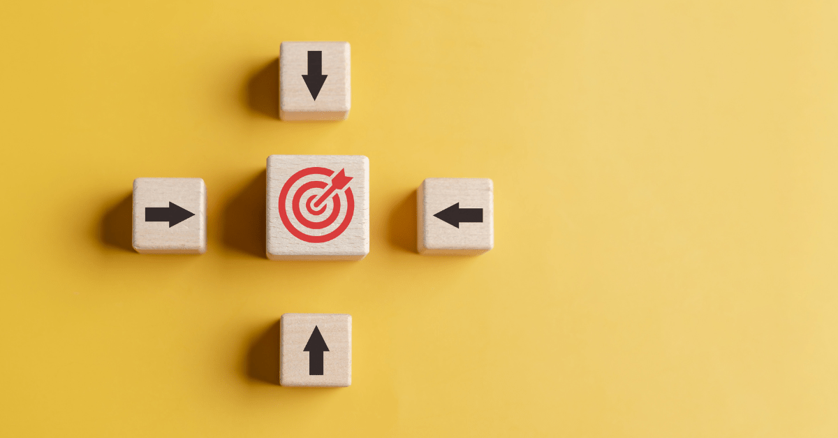 Arrows leading to a target